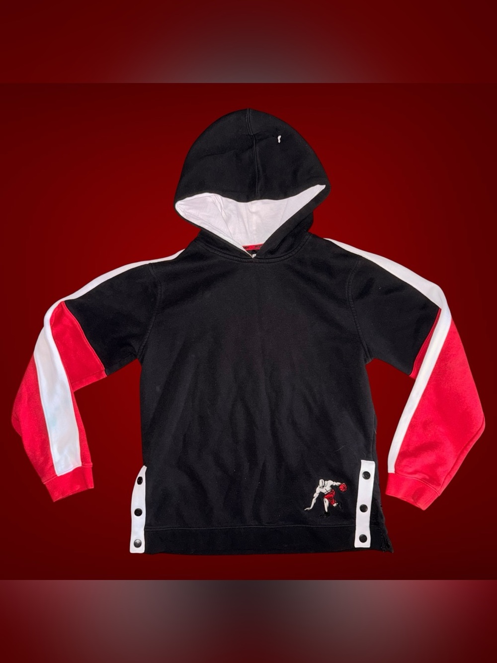AND1 Youth Extra Large Colorblock Basketball Pullover Hoodie Sweatshirt